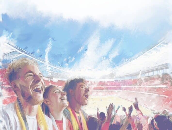 Größter Fußball-Chor Europas in der Berliner Fan Zone – in Vielfalt vereint oder „You´ll never sing alone“