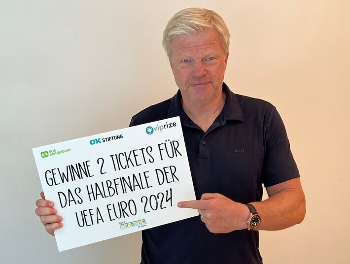 Oliver Kahn-Stiftung und SOS-Kinderdorf e.V. vereint für Kinder im Rahmen der UEFA EURO 2024