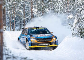 Rallye Schweden: Skandinavische Škoda Crews peilen bei der einzigen Schnee-Rallye der WM-Saison WRC2-Punkte an
