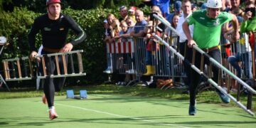 Drei neue deutsche Rekorde bei Deutschen Feuerwehr-Meisterschaften / Internationaler Feuerwehrsportwettkampf begeistert in Torgau (Sachsen)